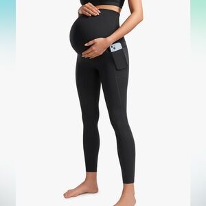 CRZ YOGA Maternity Butterluxe Leggings, High Waisted, Over the Belly, Active